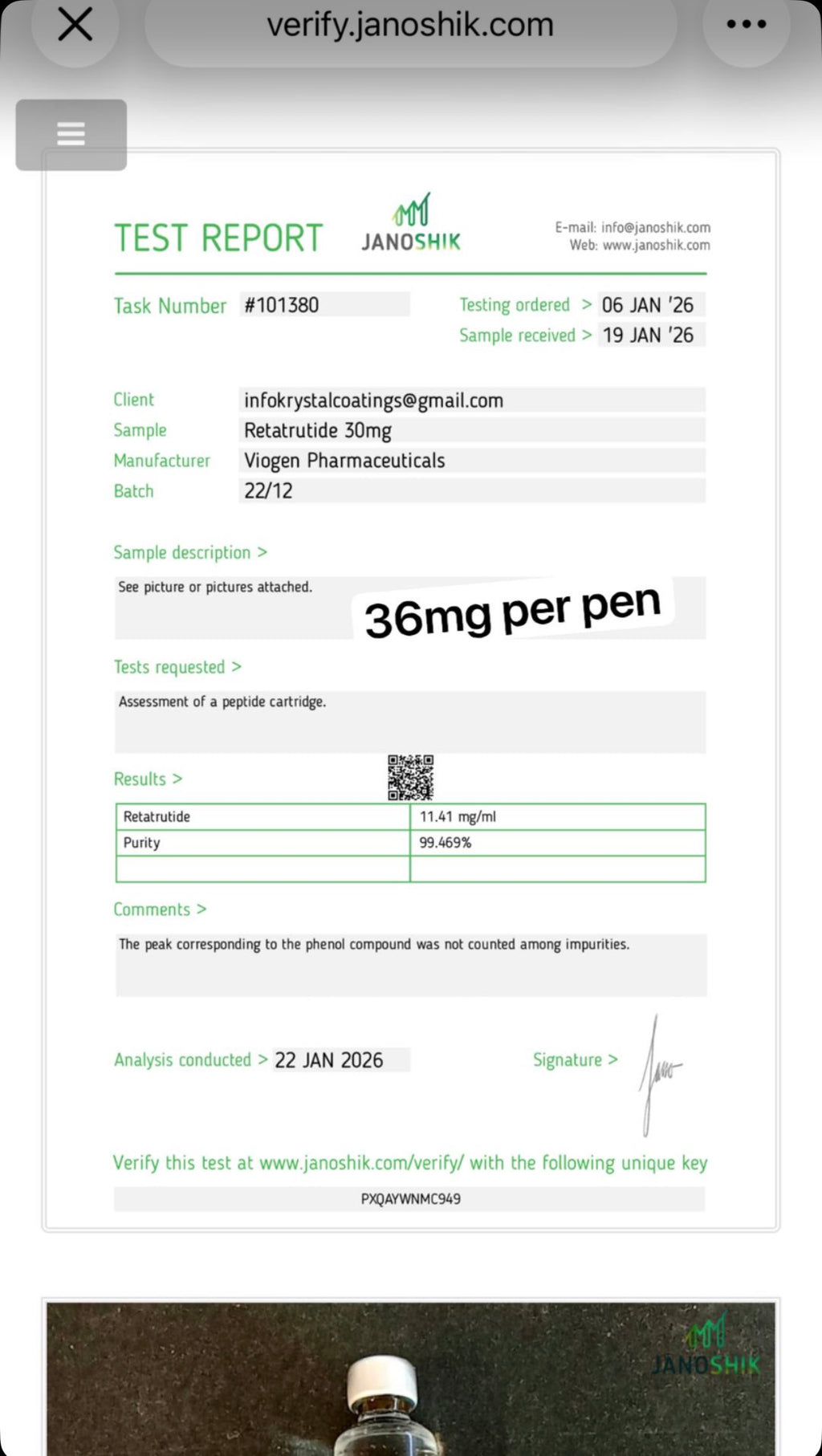 Viogen 30MG Retatrutide Pen